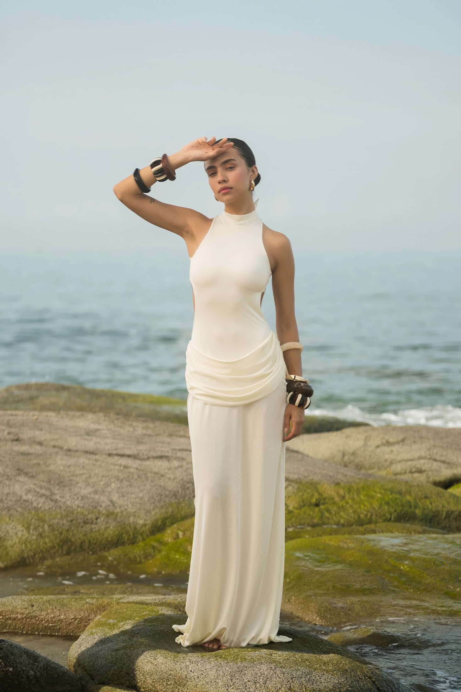 ARIEL DRESS - IVORY