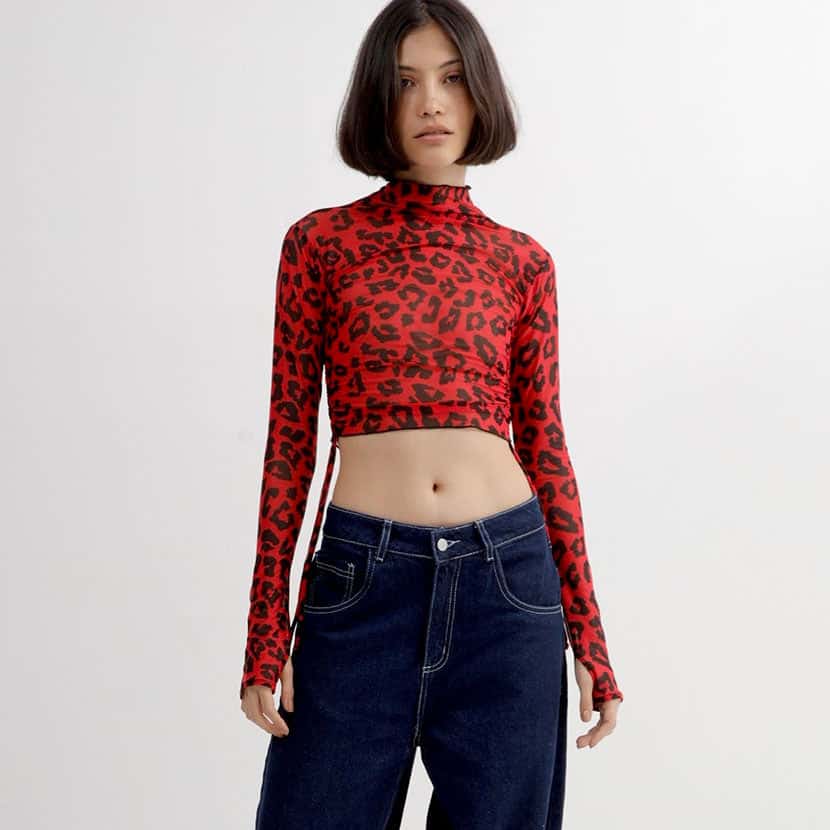 JANE LEOPARD MESH