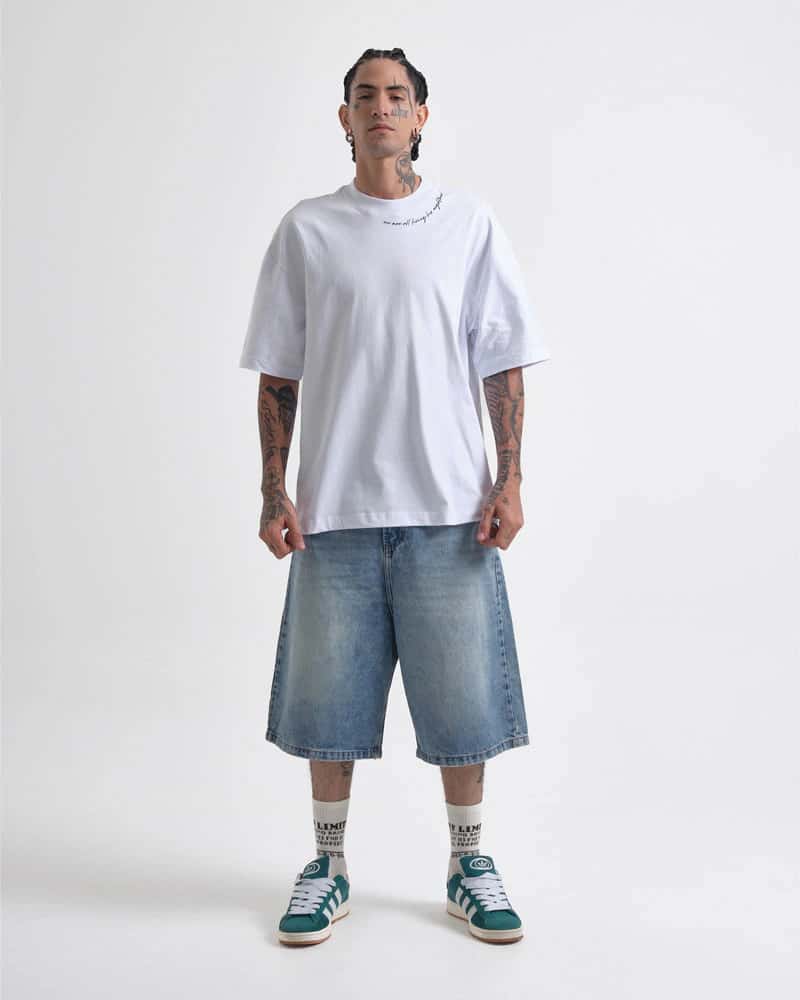 Camiseta Blanca Oversize Nightnare - miniatura 4