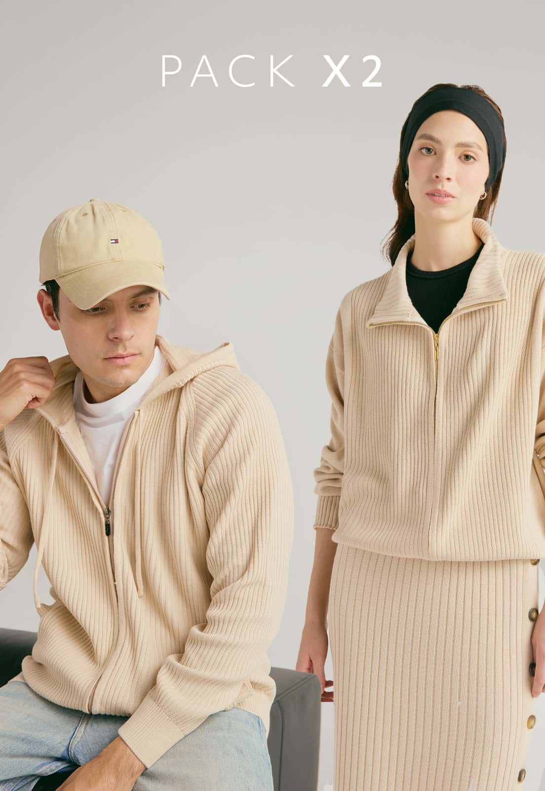 Pack x2 - Saco Ashley / Hoodie Jacob