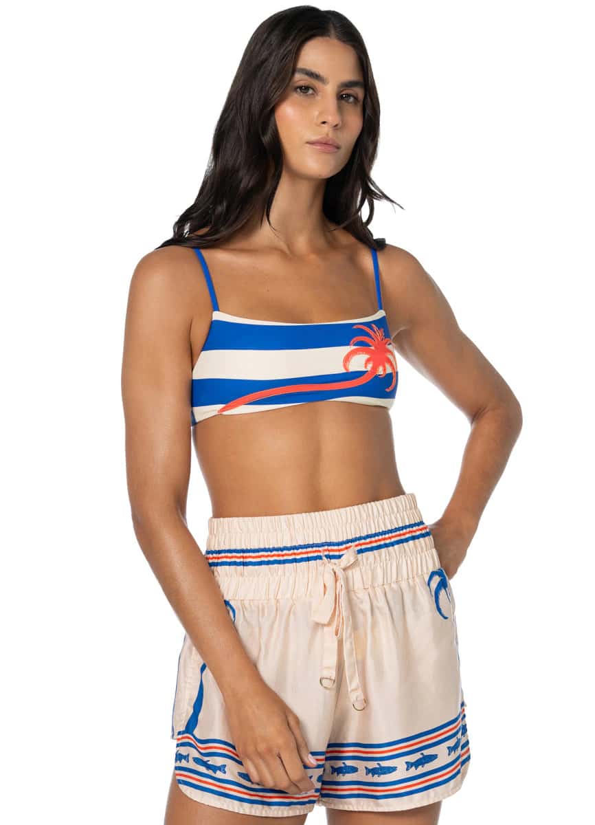 Maaji Blue Sun Palm Rhino Shorts