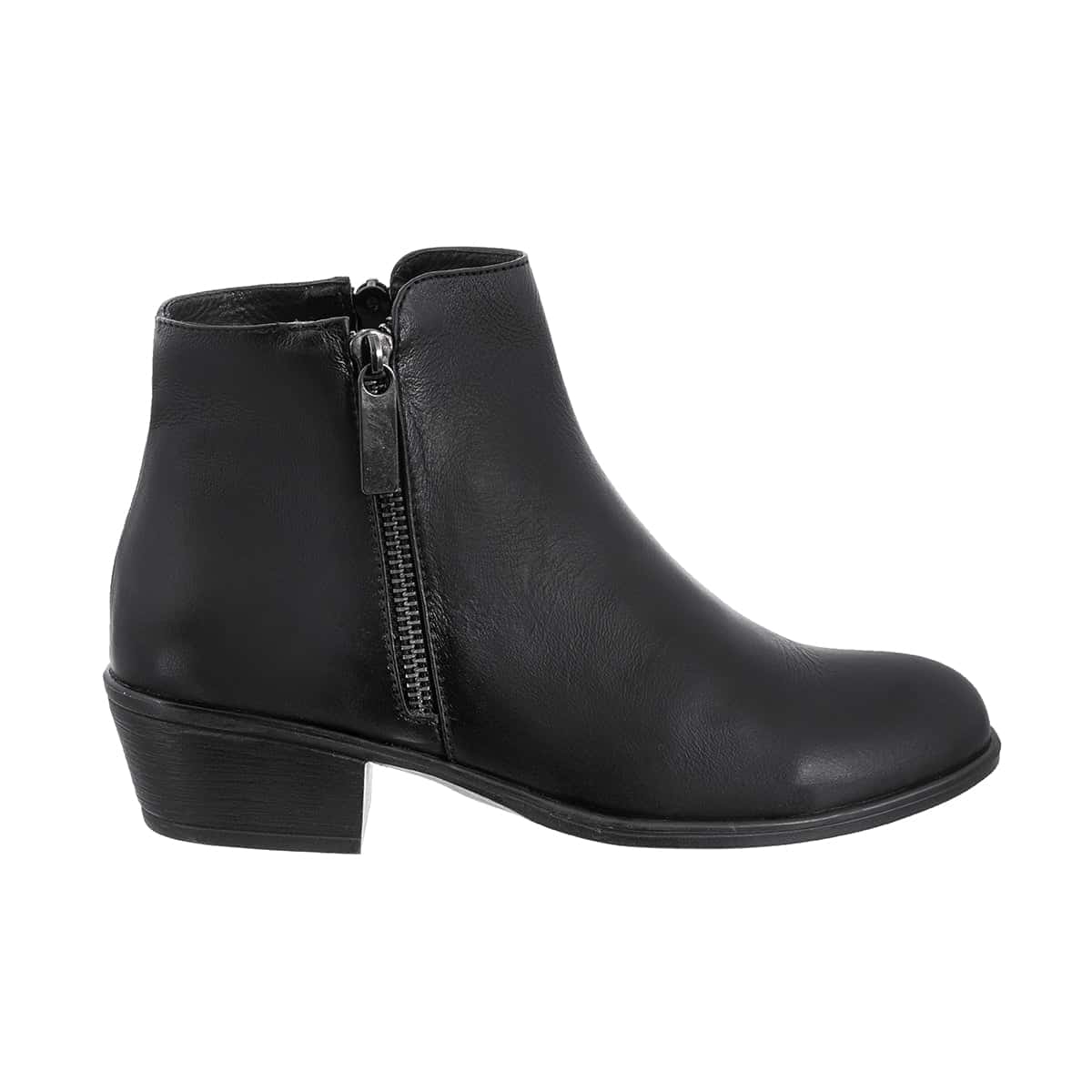Botas Cremallera Cata Mujer Cuero Negro - miniatura 4