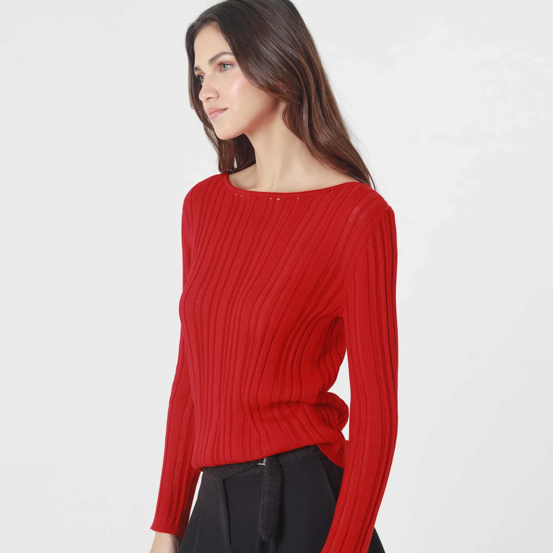 Sweater Cuello Redondo Manga Larga