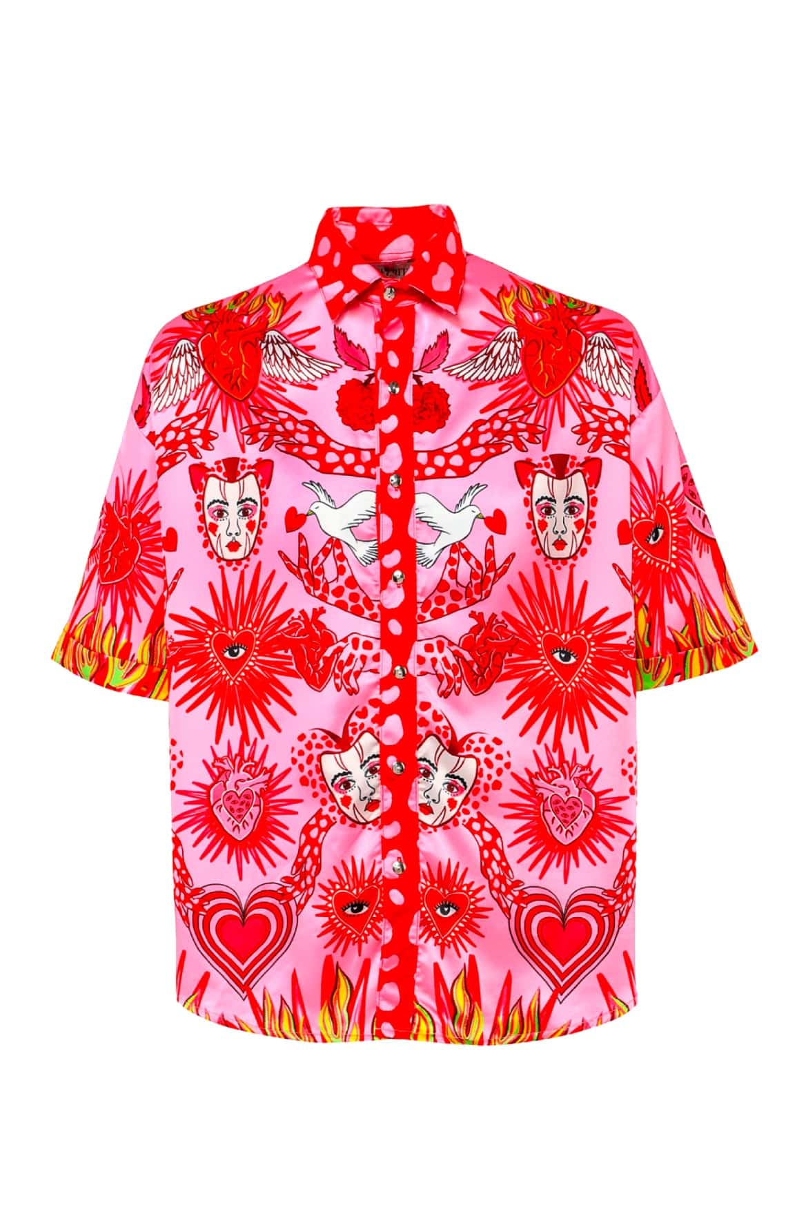Camisa Manga Corta Unisex / Ilustración Amor Infinito