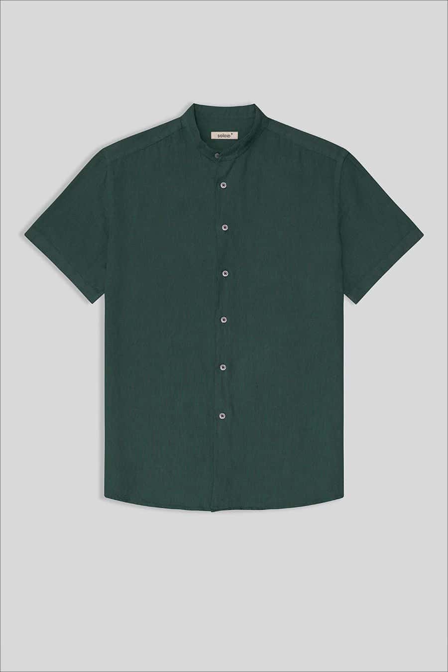 men’s linen shirt mao rosin basic