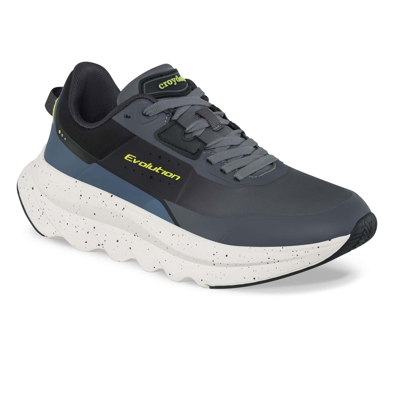 Tenis Running Shey Gris Osc-Negro Croydon Para Hombre