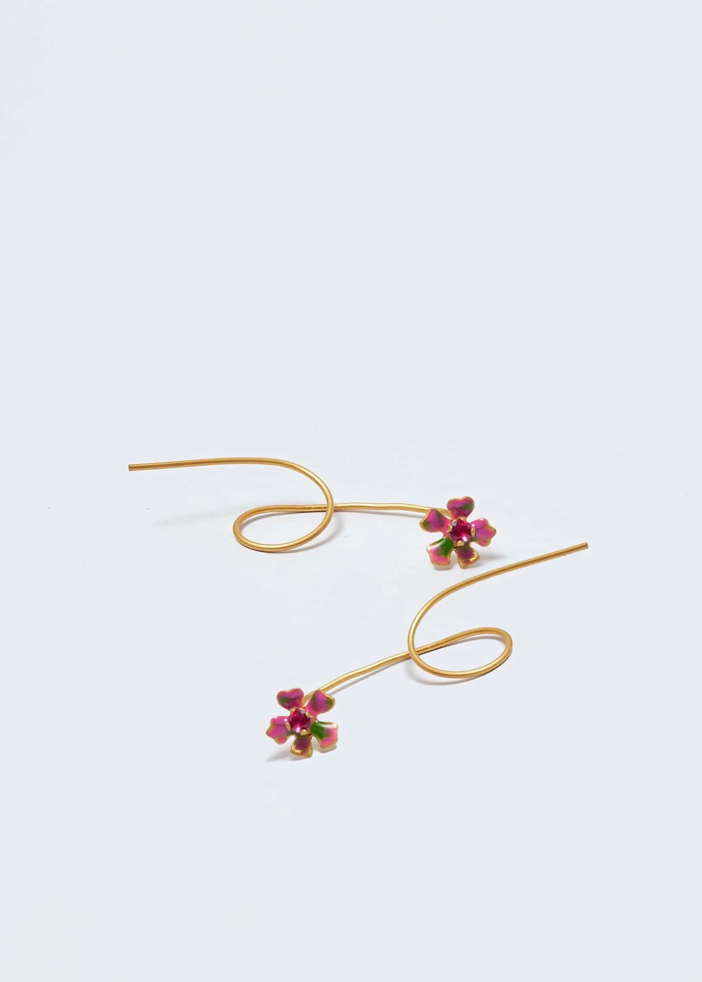 Aretes bromelia micro Dorado
