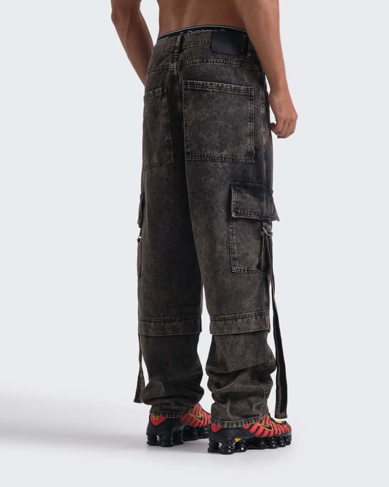 Jeans Baggy Cargo Acid Wash - miniatura 4