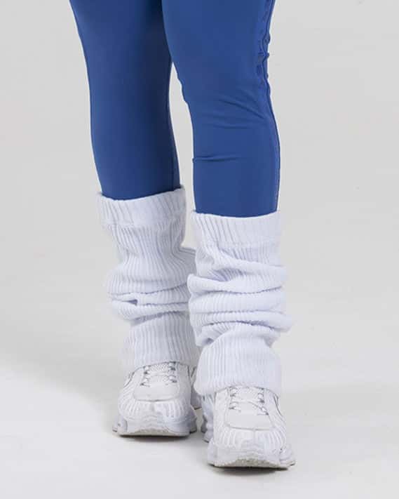 Medias calentadoras blanco outdoor FIBER