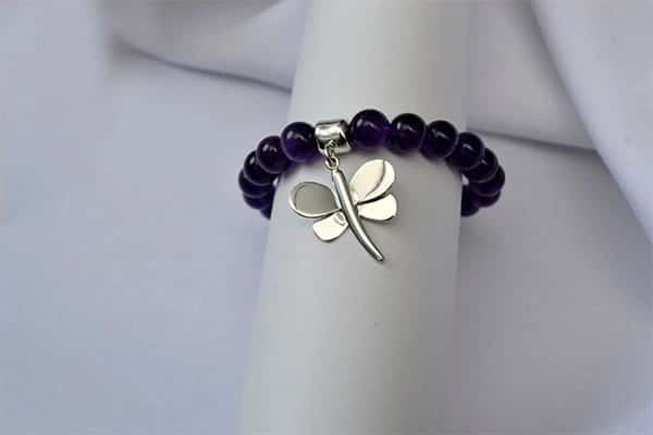Pulsera Amatista dije libélula M
