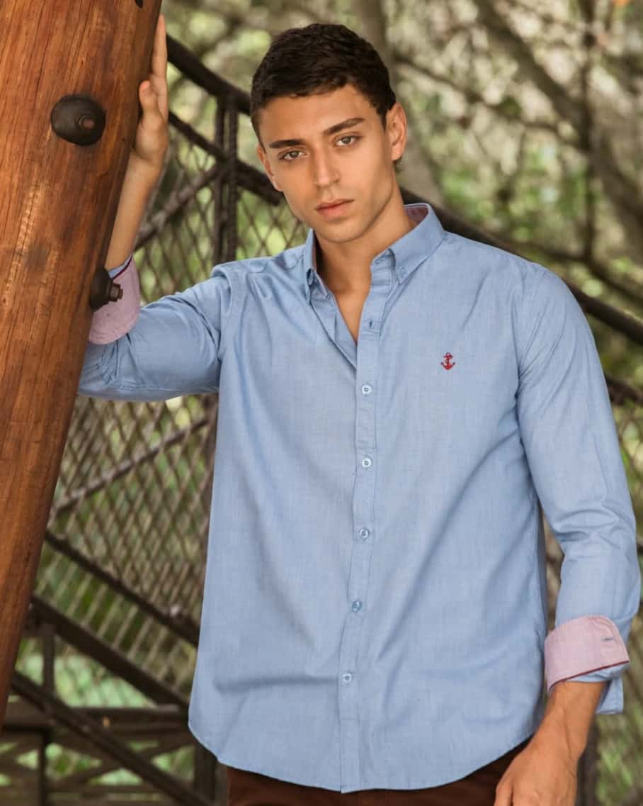 Camisa Punteado Navy