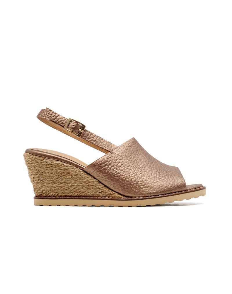 Sandalia tacon de cuero  REF PKT1196