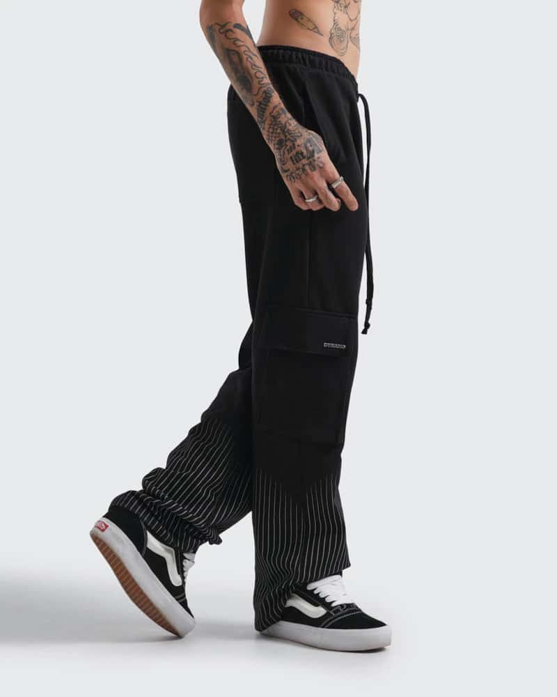 Sudadera Negra Pinstripe Utility - miniatura 2