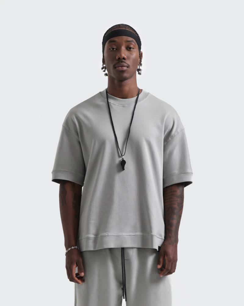Camiseta Básica Oversize 300 Gramos Gris