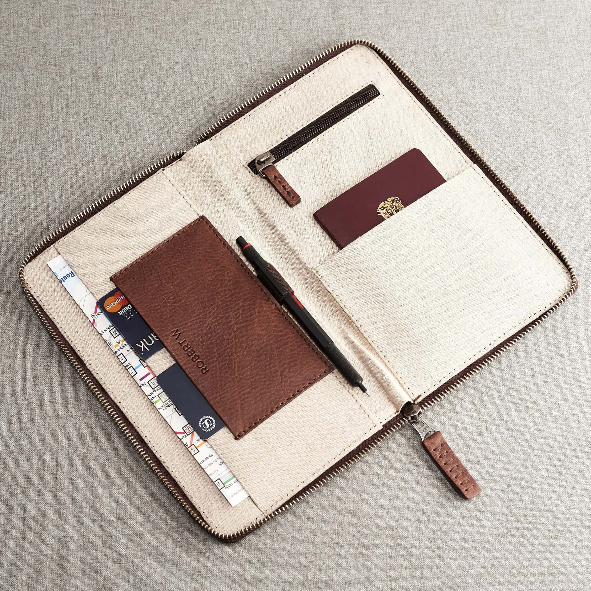 Passport Holder · Brown