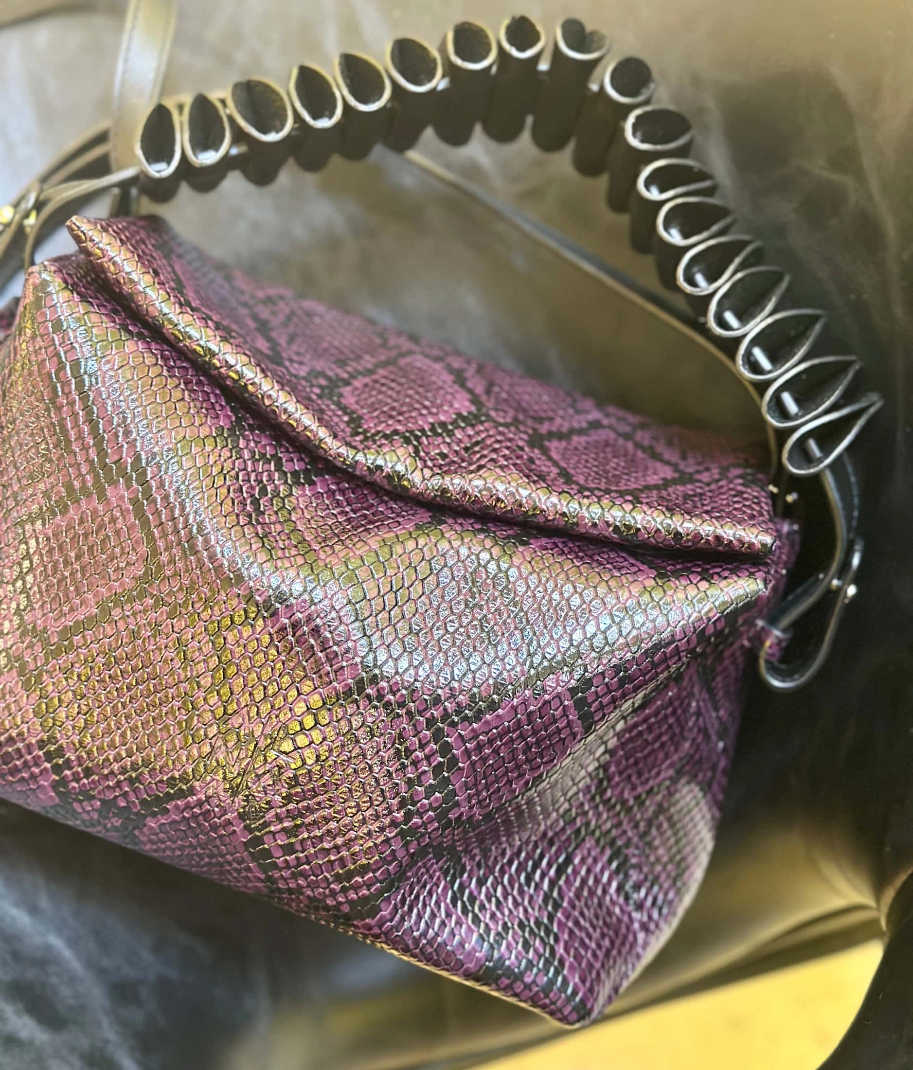 Mini Ana bag waves strap- tessitura- gold
