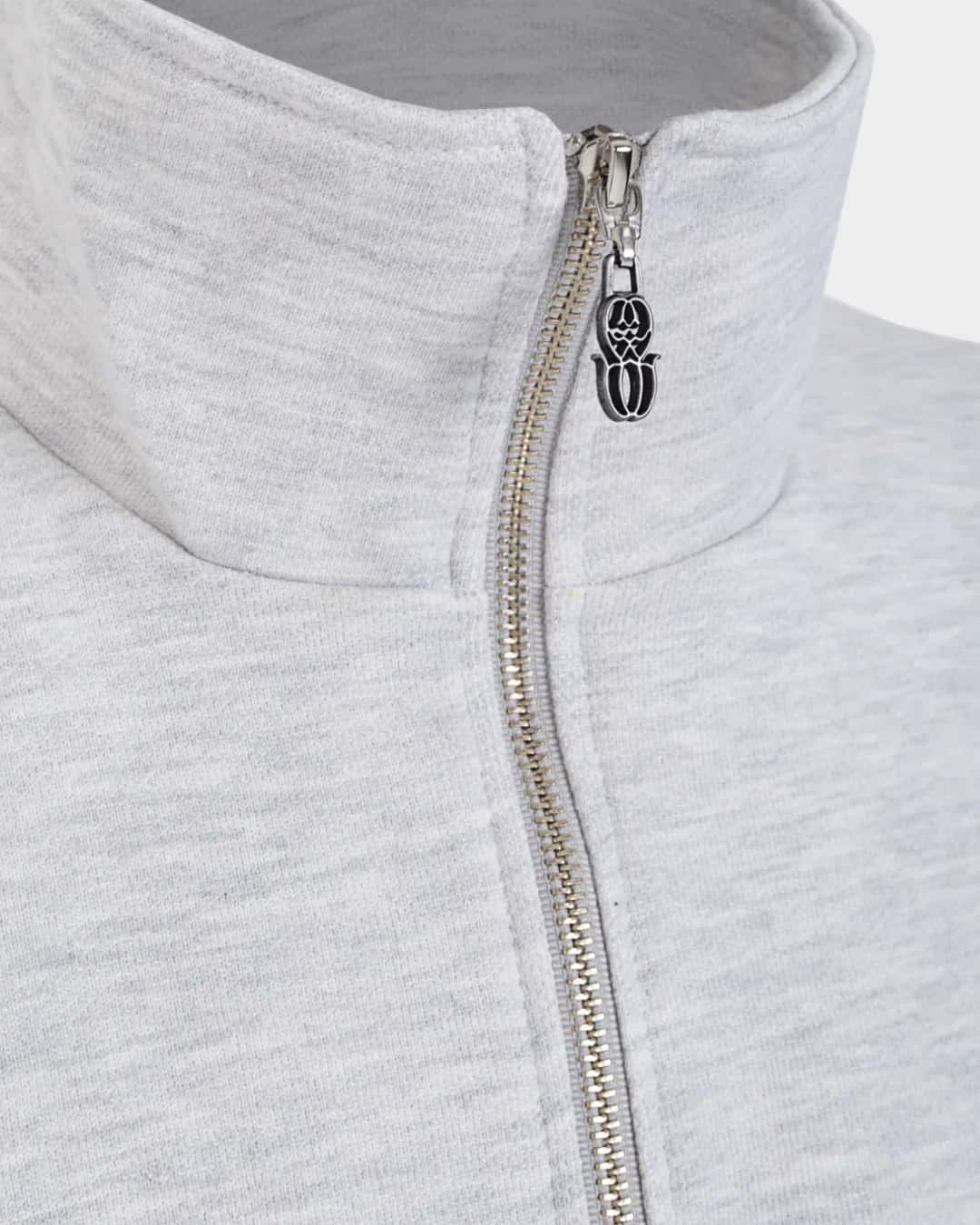 MONOGRAM HALF ZIP JASPE SWEATER - miniatura 2