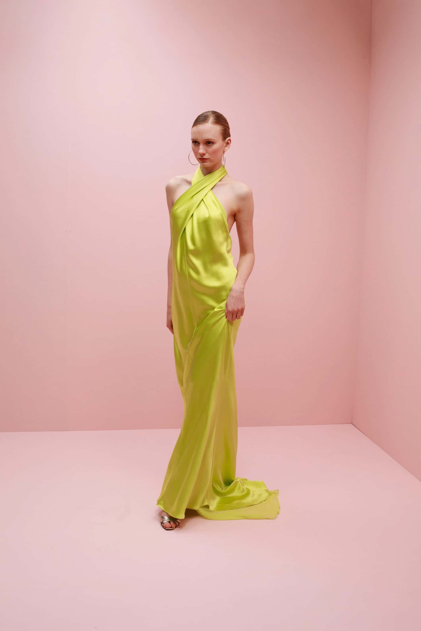 Olivia Embroidered Silk Dress - miniatura 2