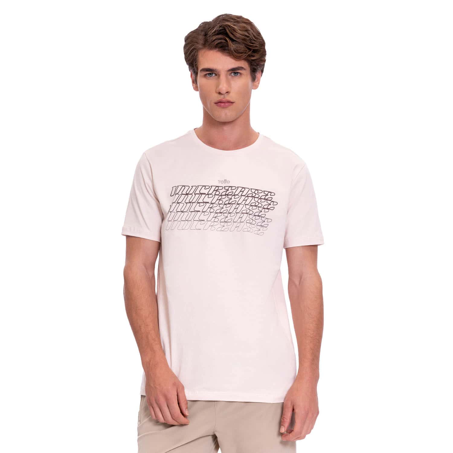 Camiseta Estampada para Hombre Primen Rosada