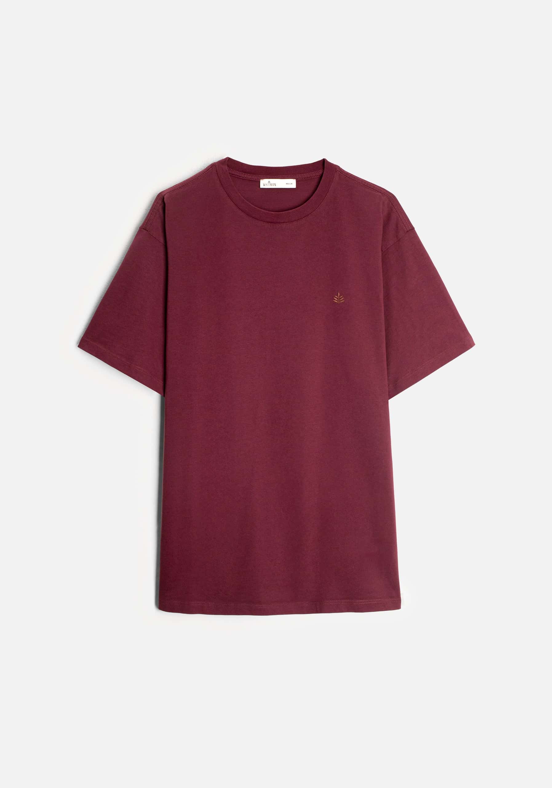 Camiseta H Unicolor L-Caf Vino