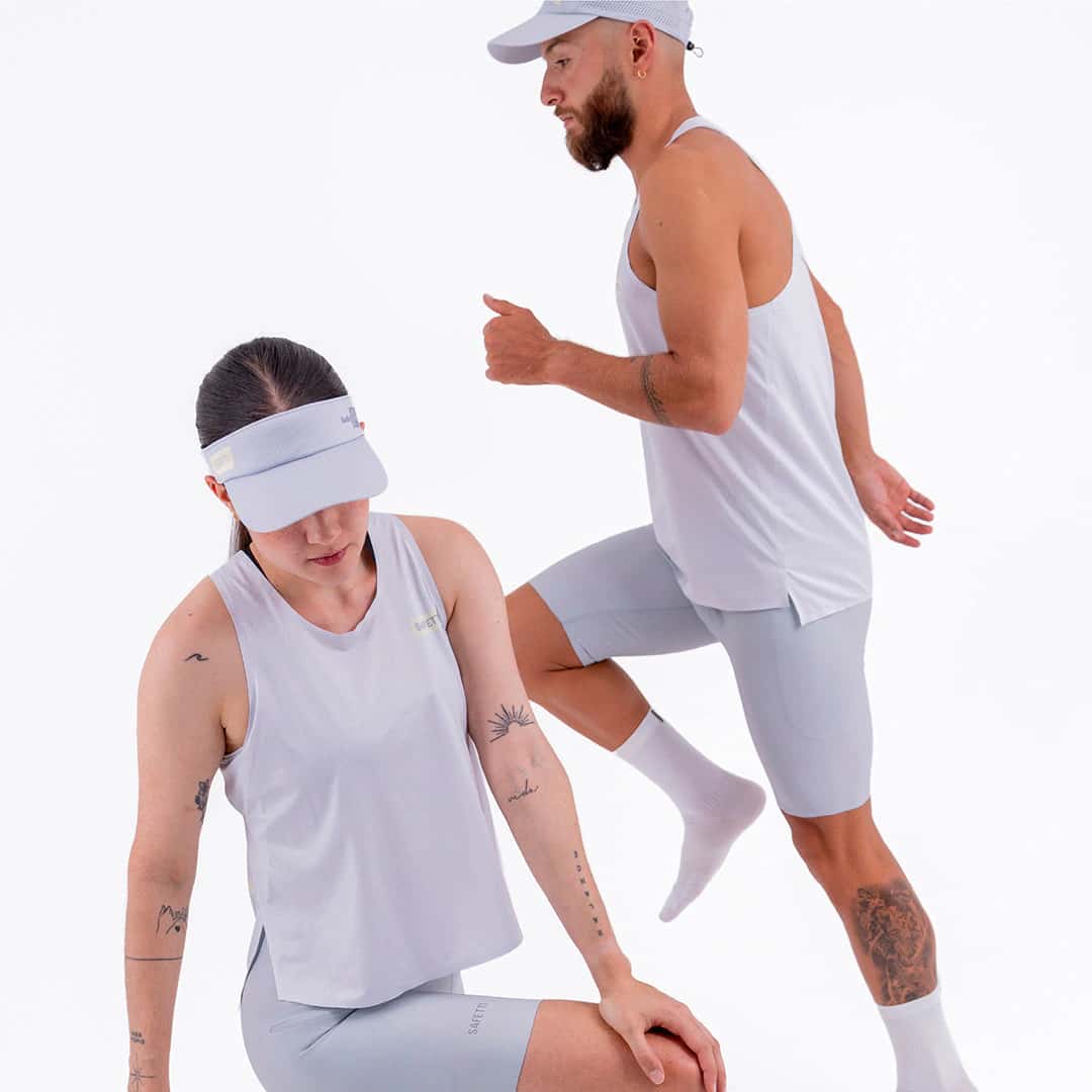 CAMISETA RUNNING MANGA SISA LEVIT GRIS CLARO PARA HOMBRE - miniatura 6