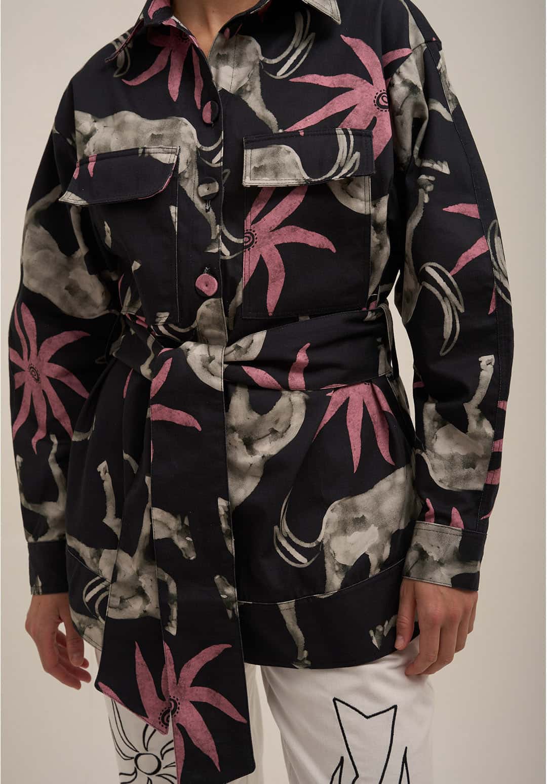 Chaqueta Estela Negro Rosa - miniatura 4
