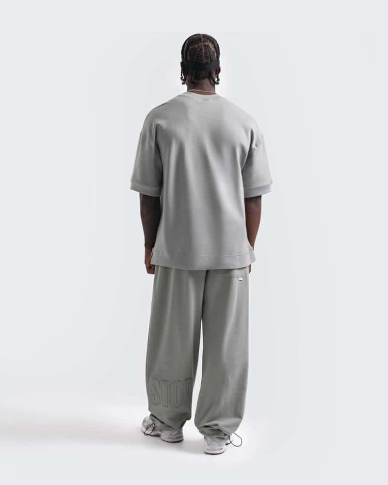 Camiseta Básica Oversize 300 Gramos Gris - miniatura 6