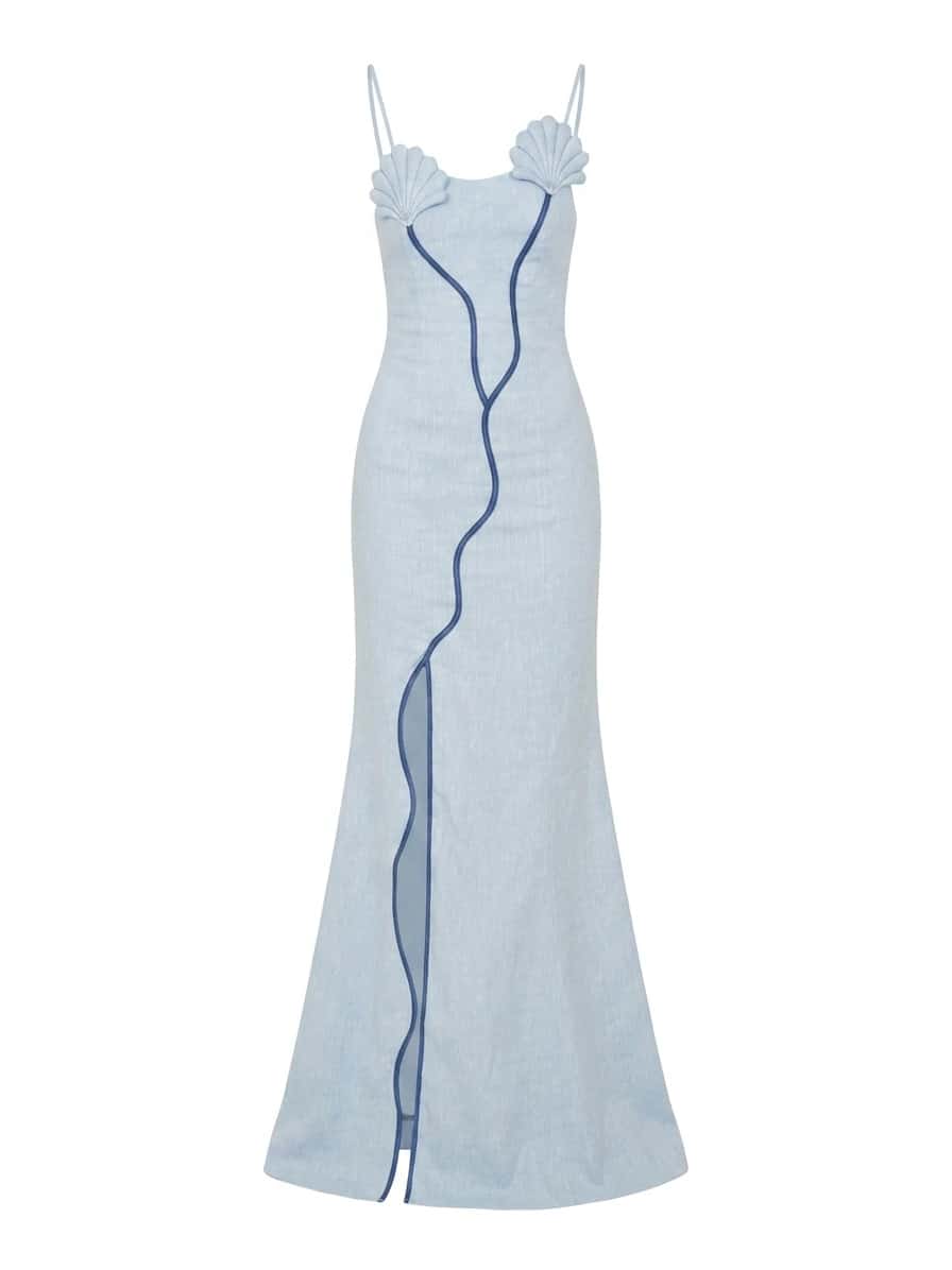 ANTONIA DRESS WAVE BLUE