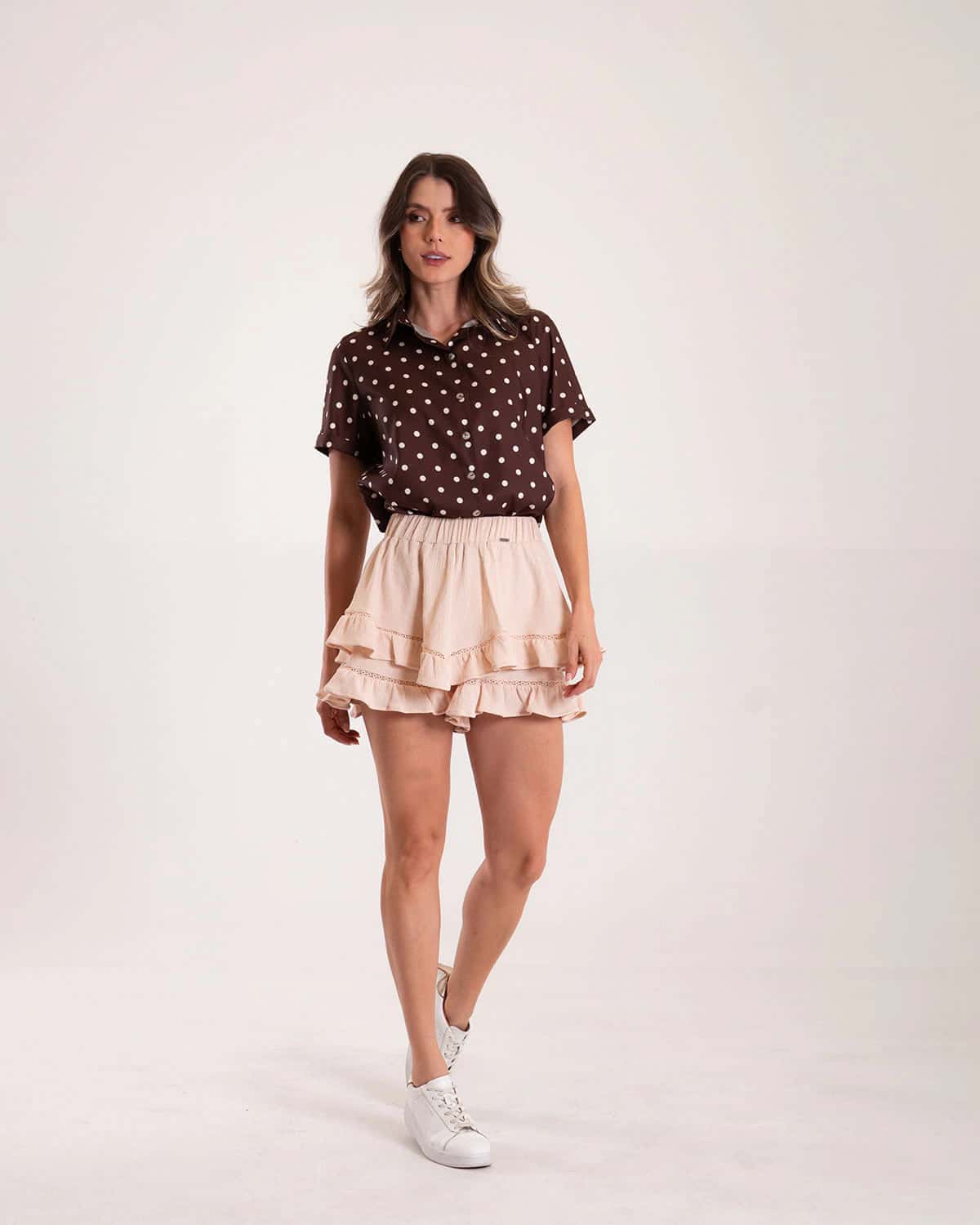 Falda arena para mujer