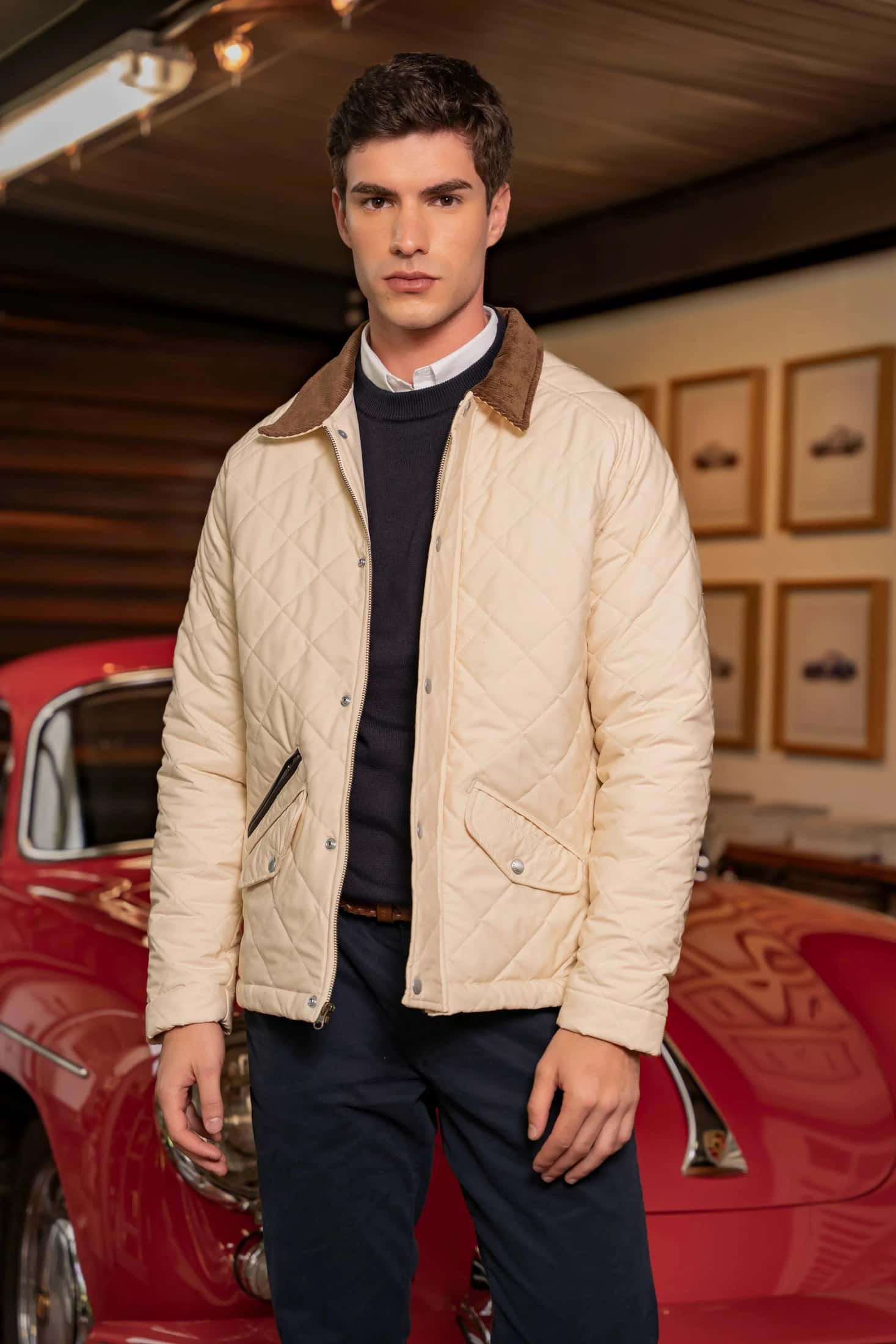 Chaqueta Balmoral Hombre Beige