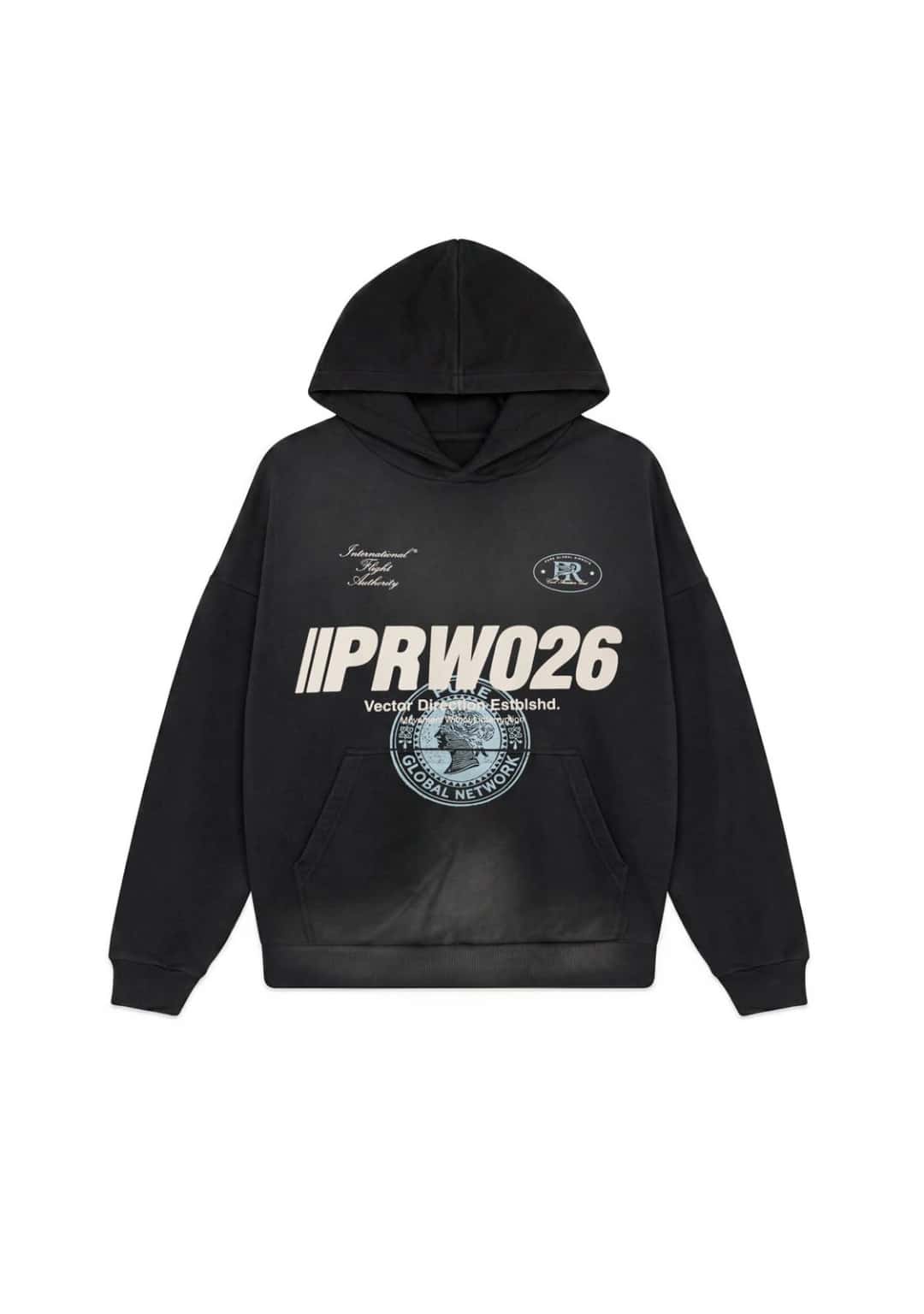 ACROSS THE LINES BLACK HOODIE - miniatura 1