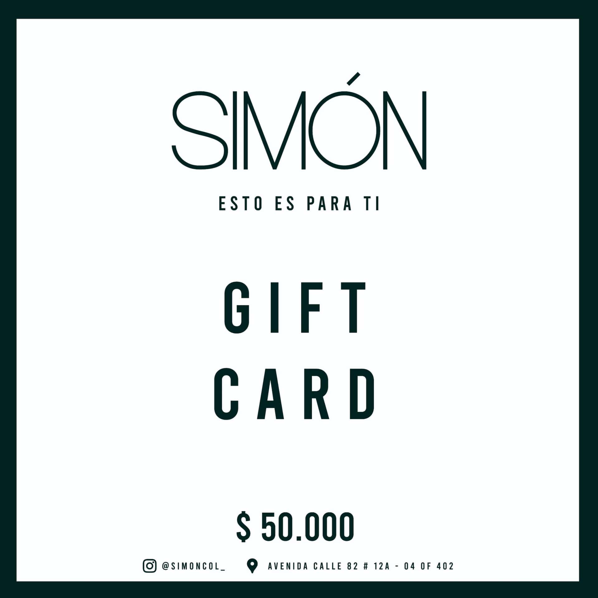 Tarjeta Regalo