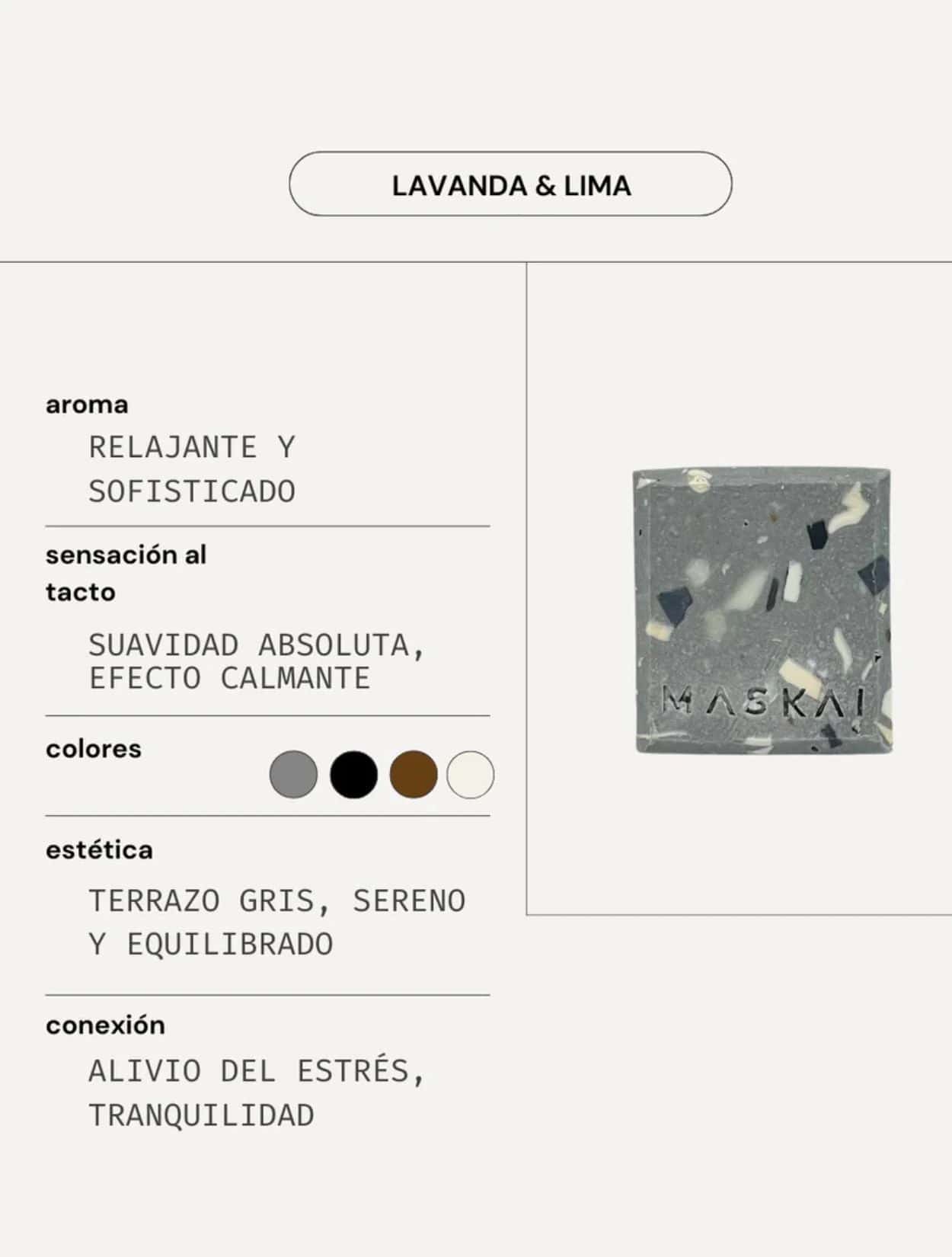 JABÓN ARTESANAL CON LAVANDA & LIMA - miniatura 3