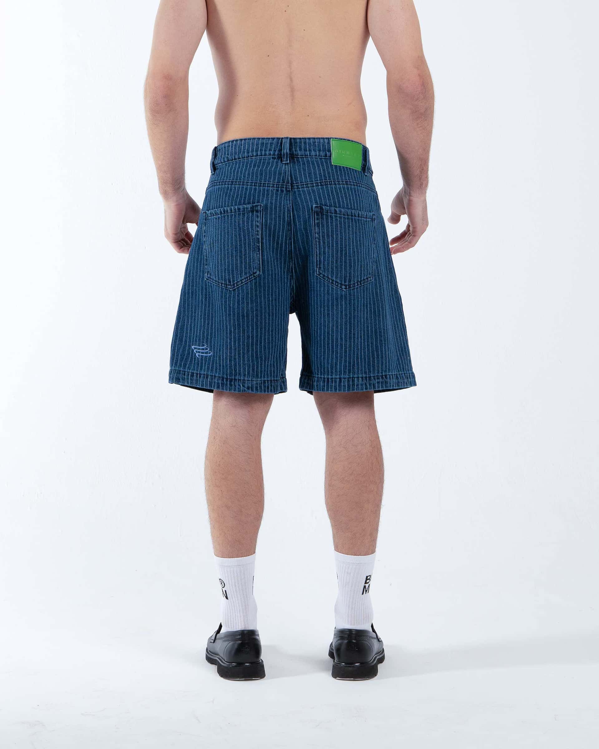 NATIVE DENIM STRIPE SHORT - miniatura 3
