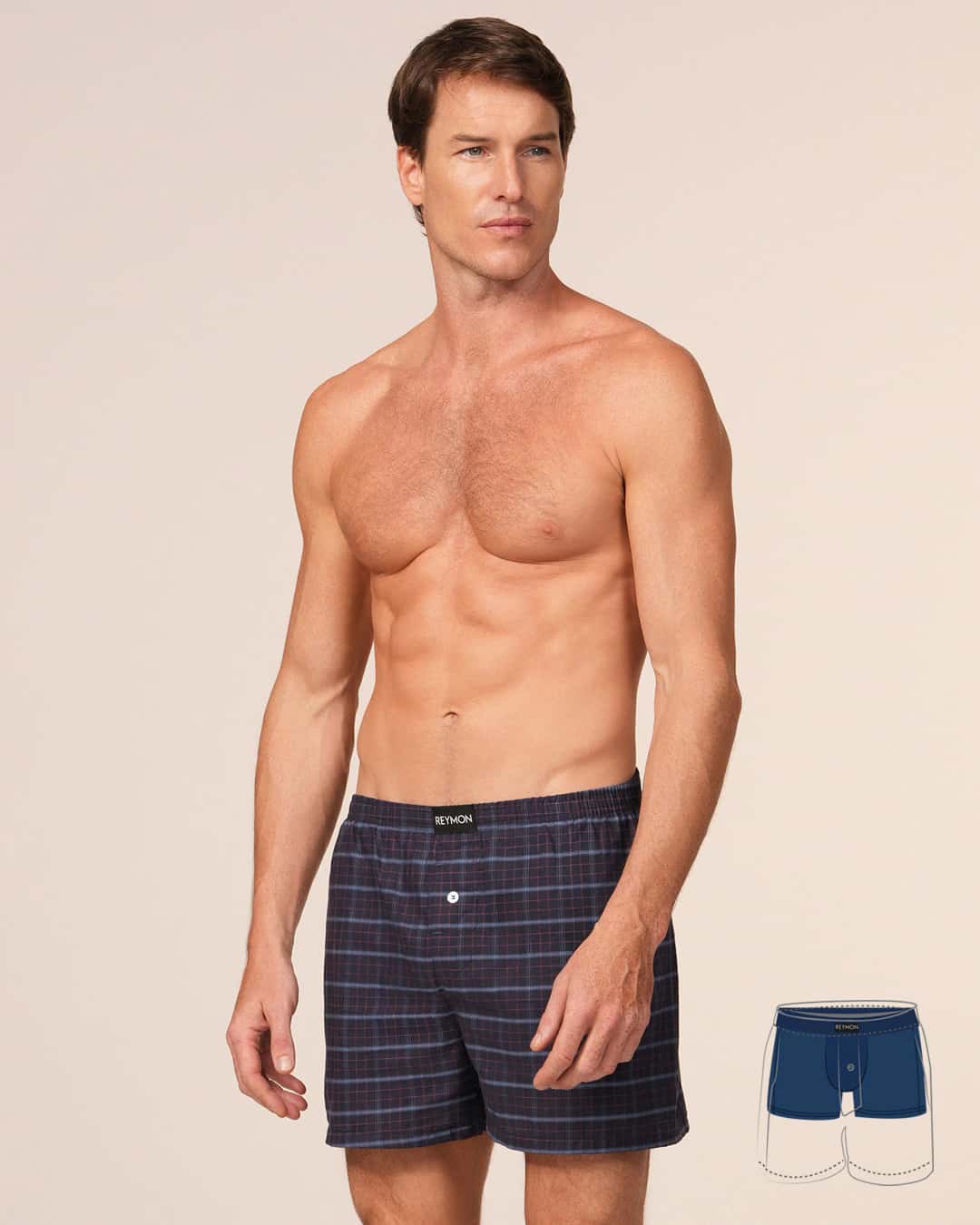 Boxer suelto con boxer interno en poliester Ref. 3052 - miniatura 6
