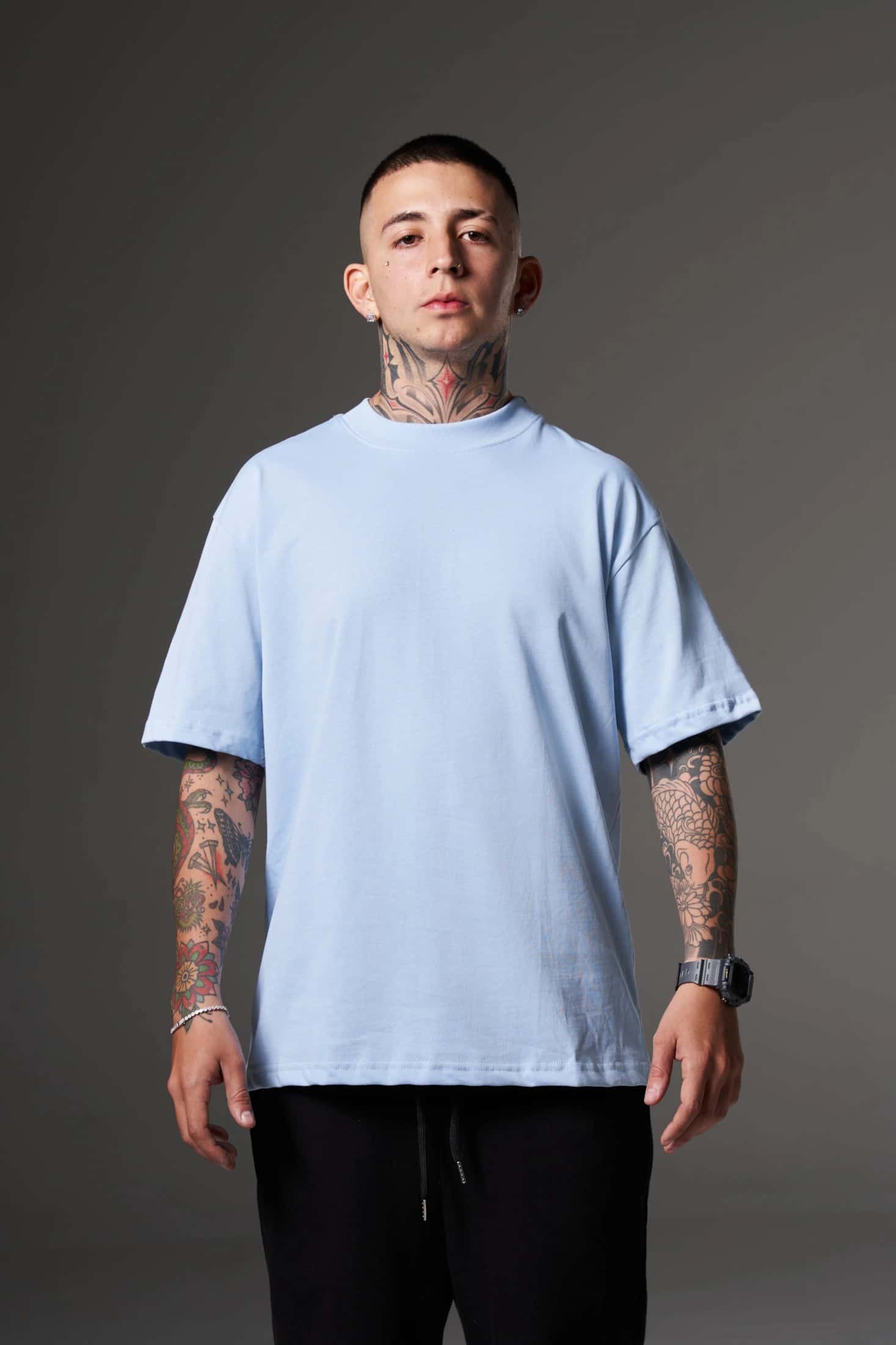 BLANK AZUL MEDIO 250 GSM 100% ALGODON
