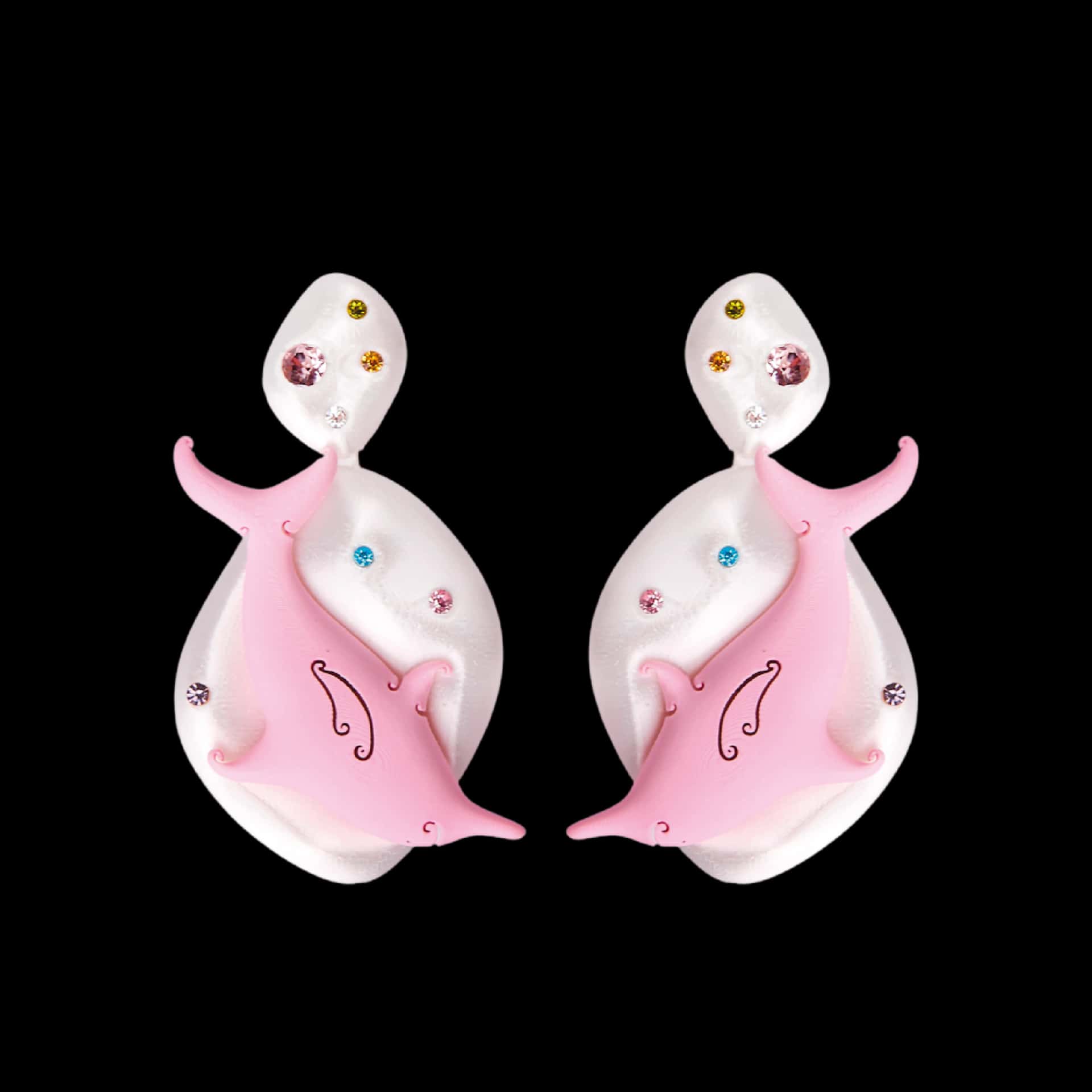 ARETES DOBLE DELFÍN - SIXXTA (Producto personalizado)