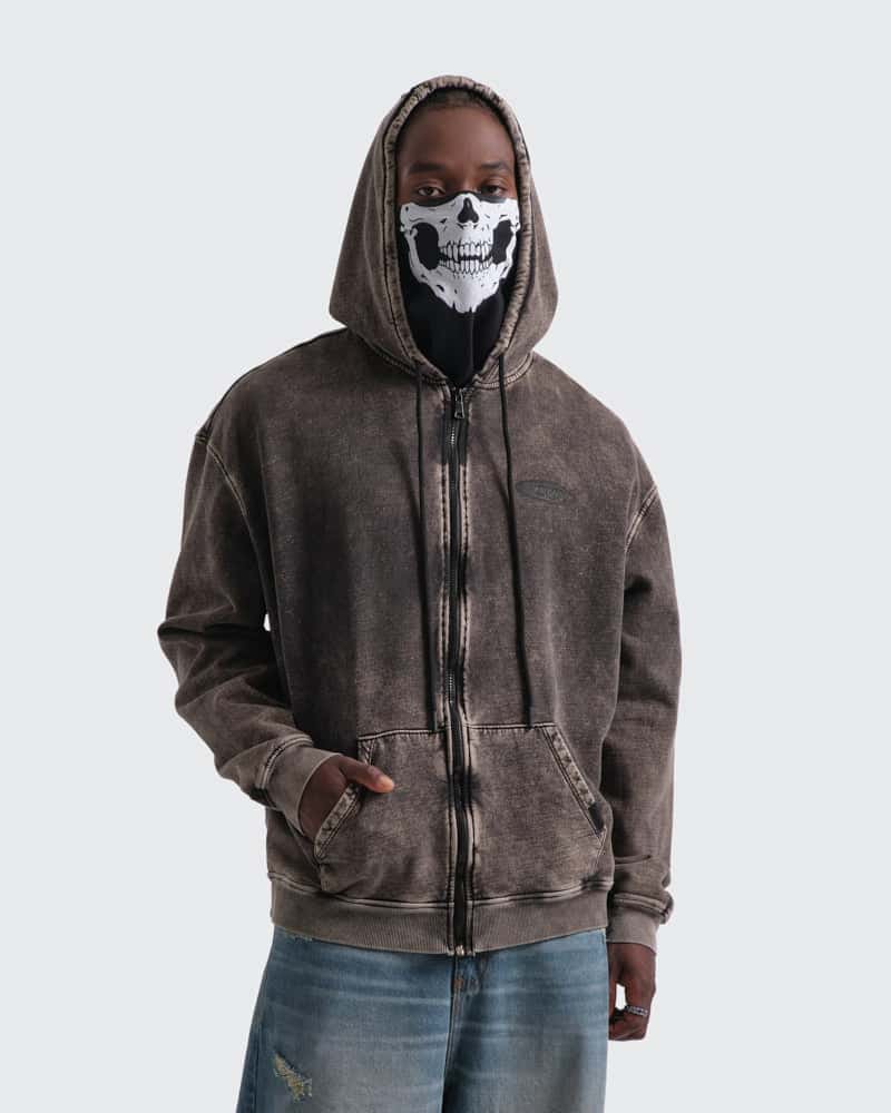 Hoodie Gris Oversize Heavy Cotton - miniatura 3