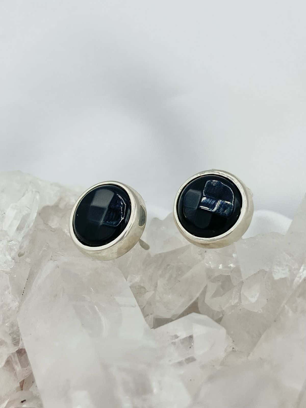 Aretes Ónix Redondos
