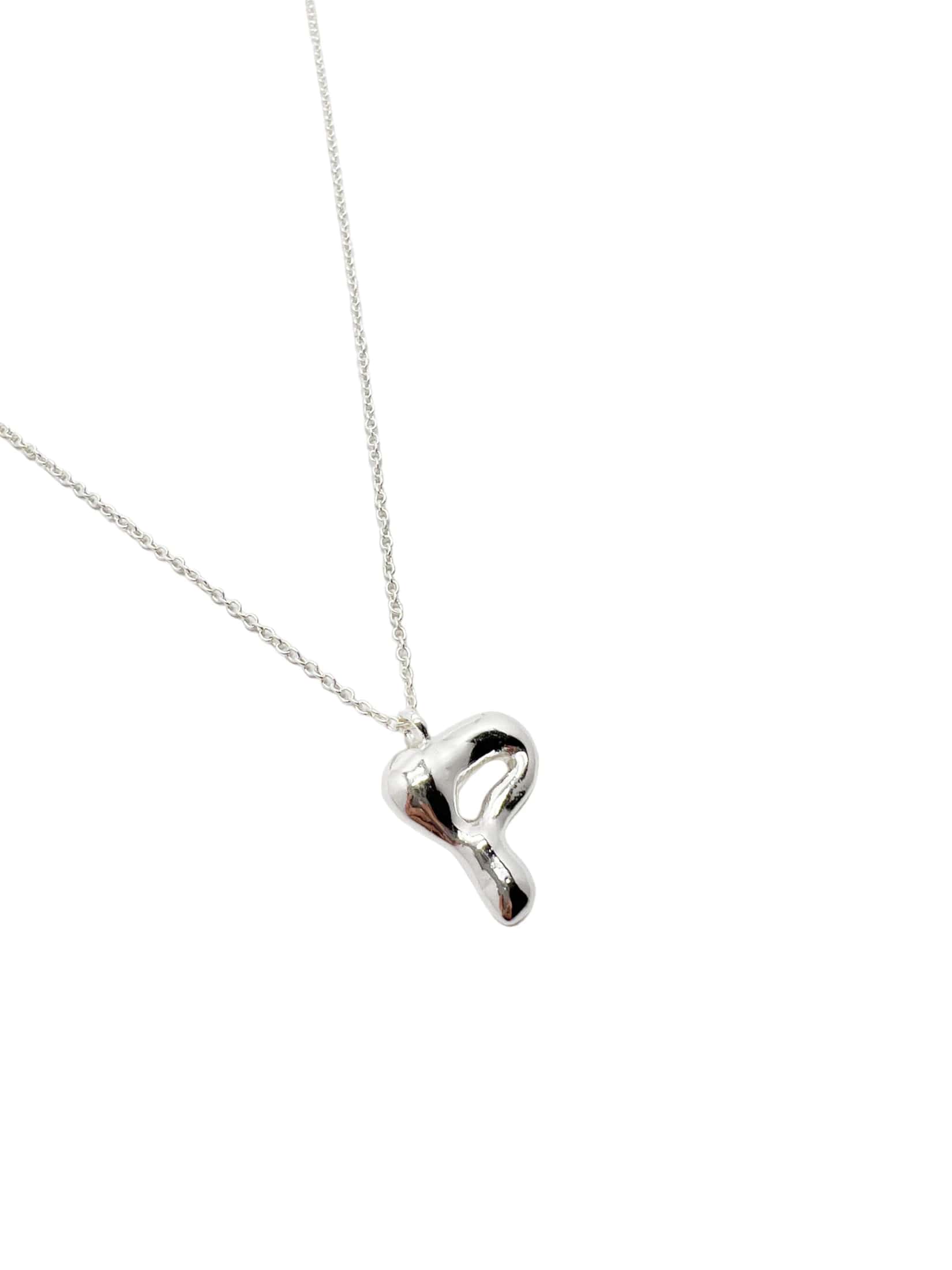 cadena letra cosmic water silver - miniatura 5