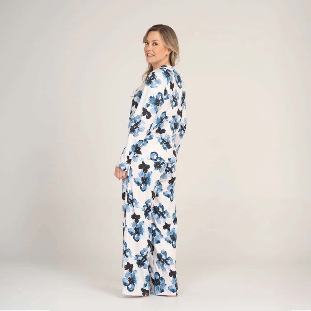 Conjunto de Pijama Pantalón Largo Pétalos. - miniatura 2