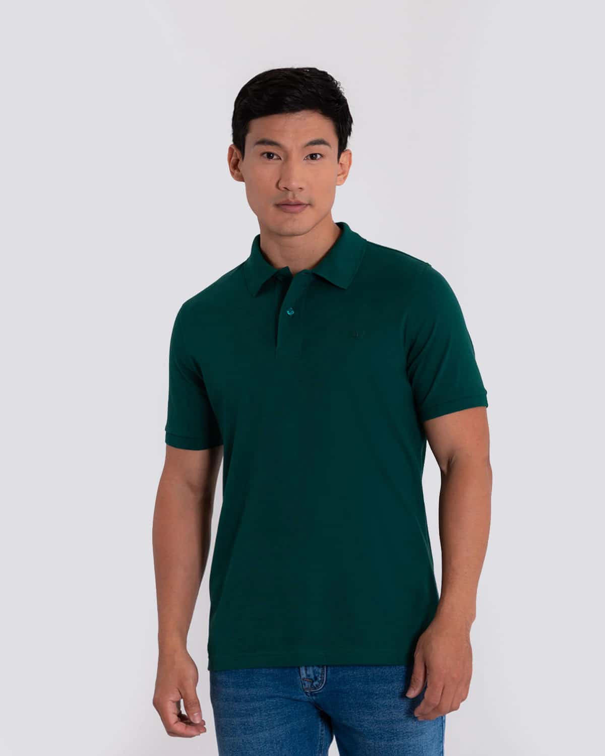 Polo verde para hombre