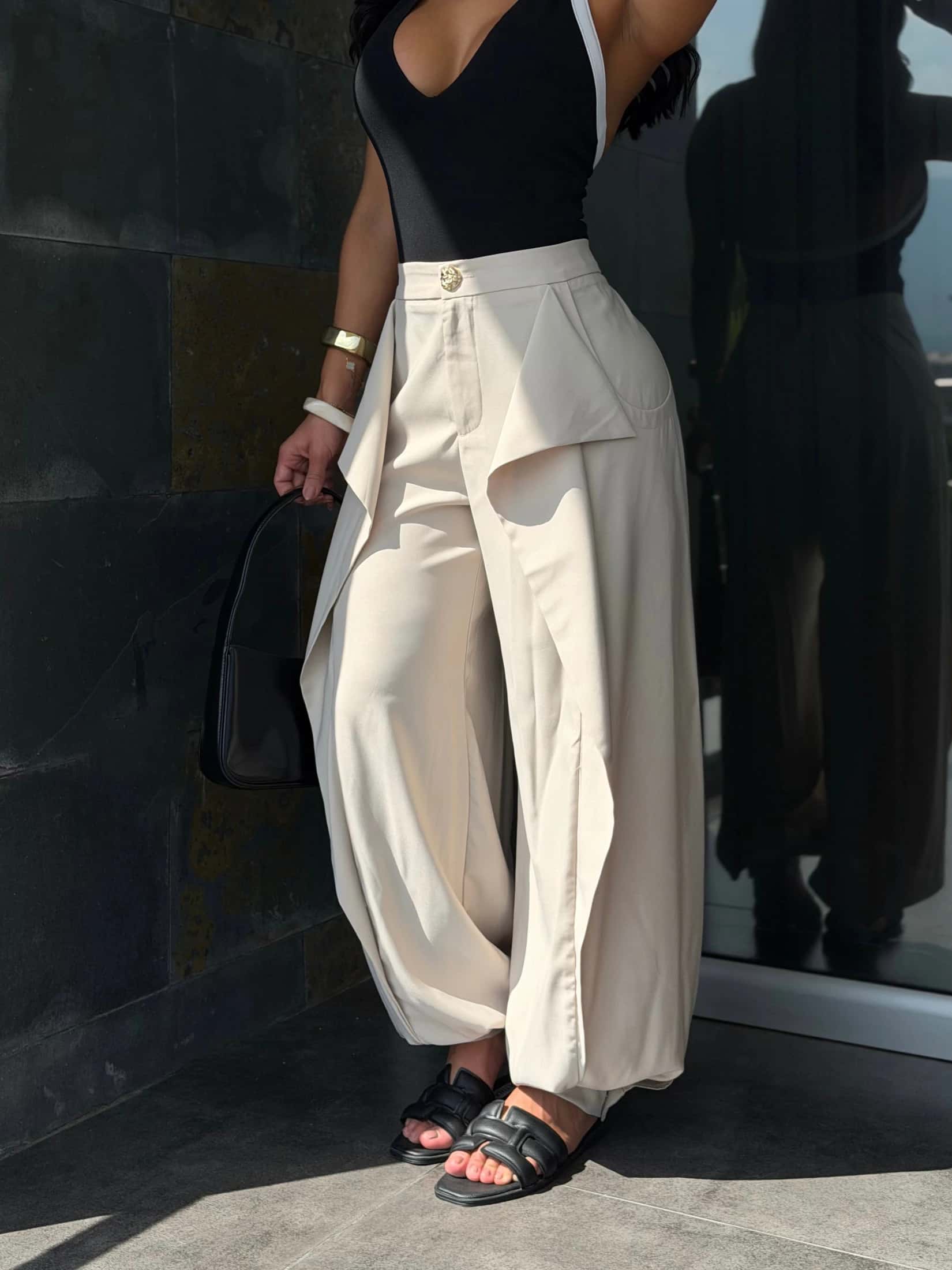 PANTALON ZAIRY MARFIL - miniatura 2