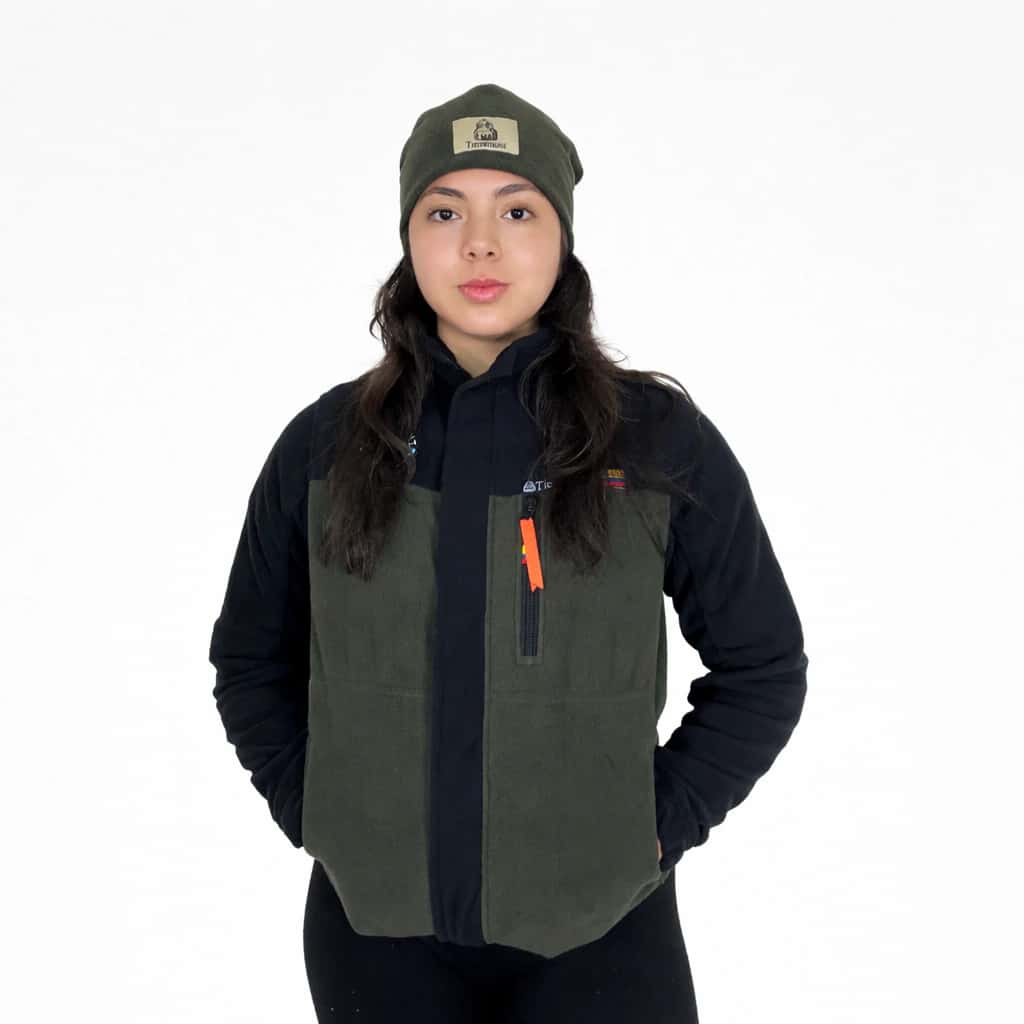 Buzo Térmico Bicolor Verde-Negro Dama