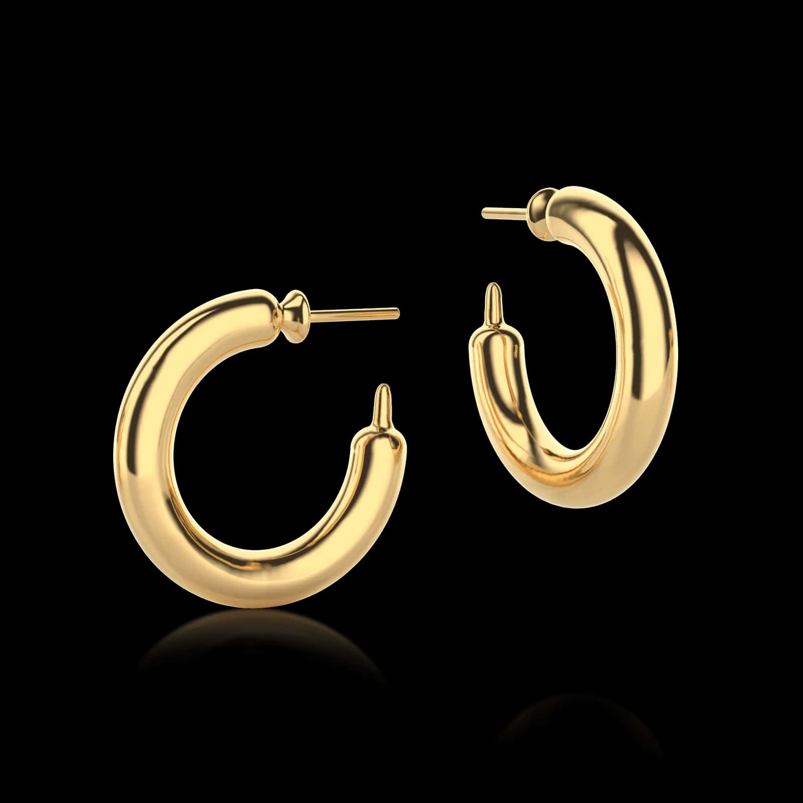 Aretes Latex balloon dorados