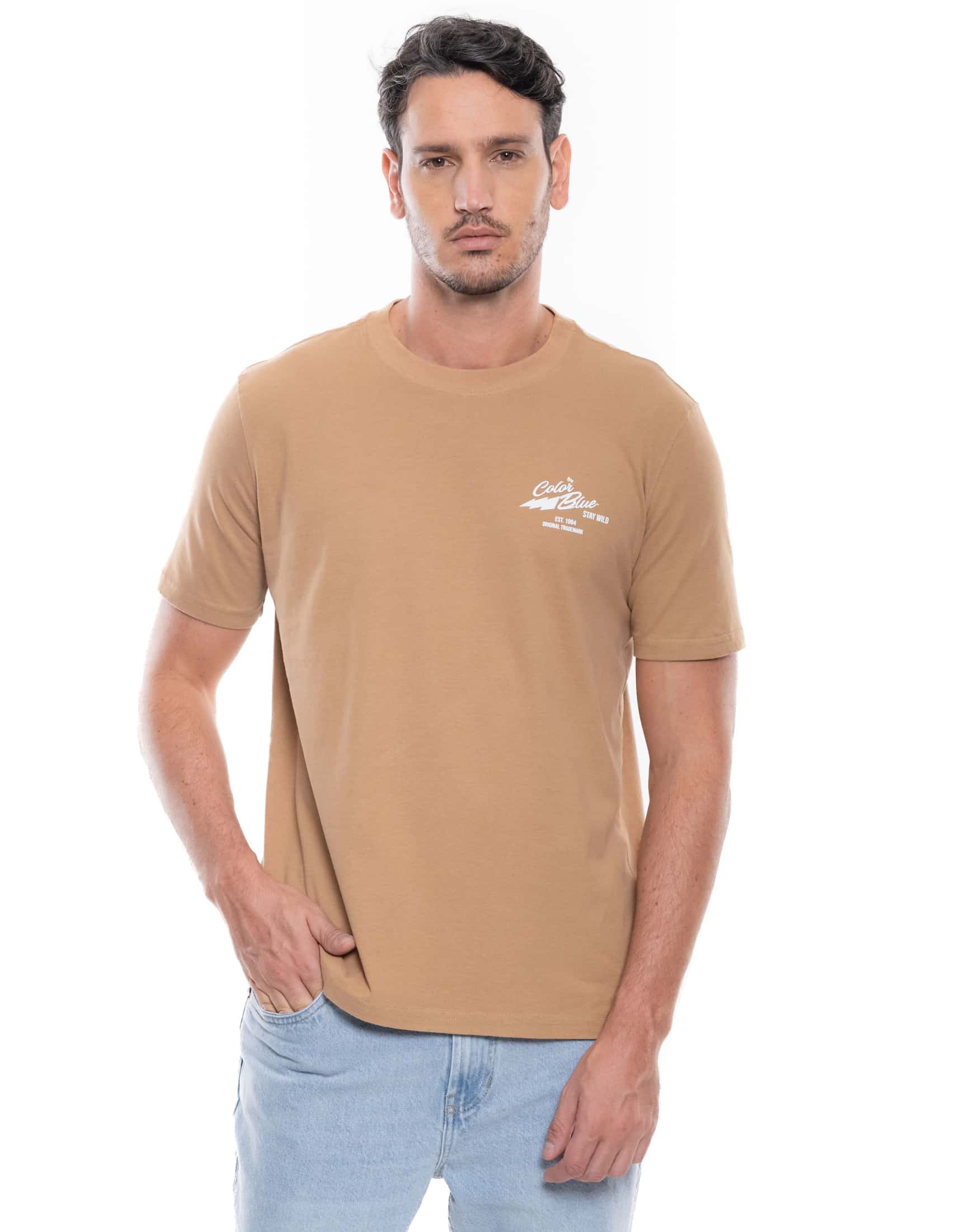 Camiseta Manga Corta Con Estampado Punto Corazón