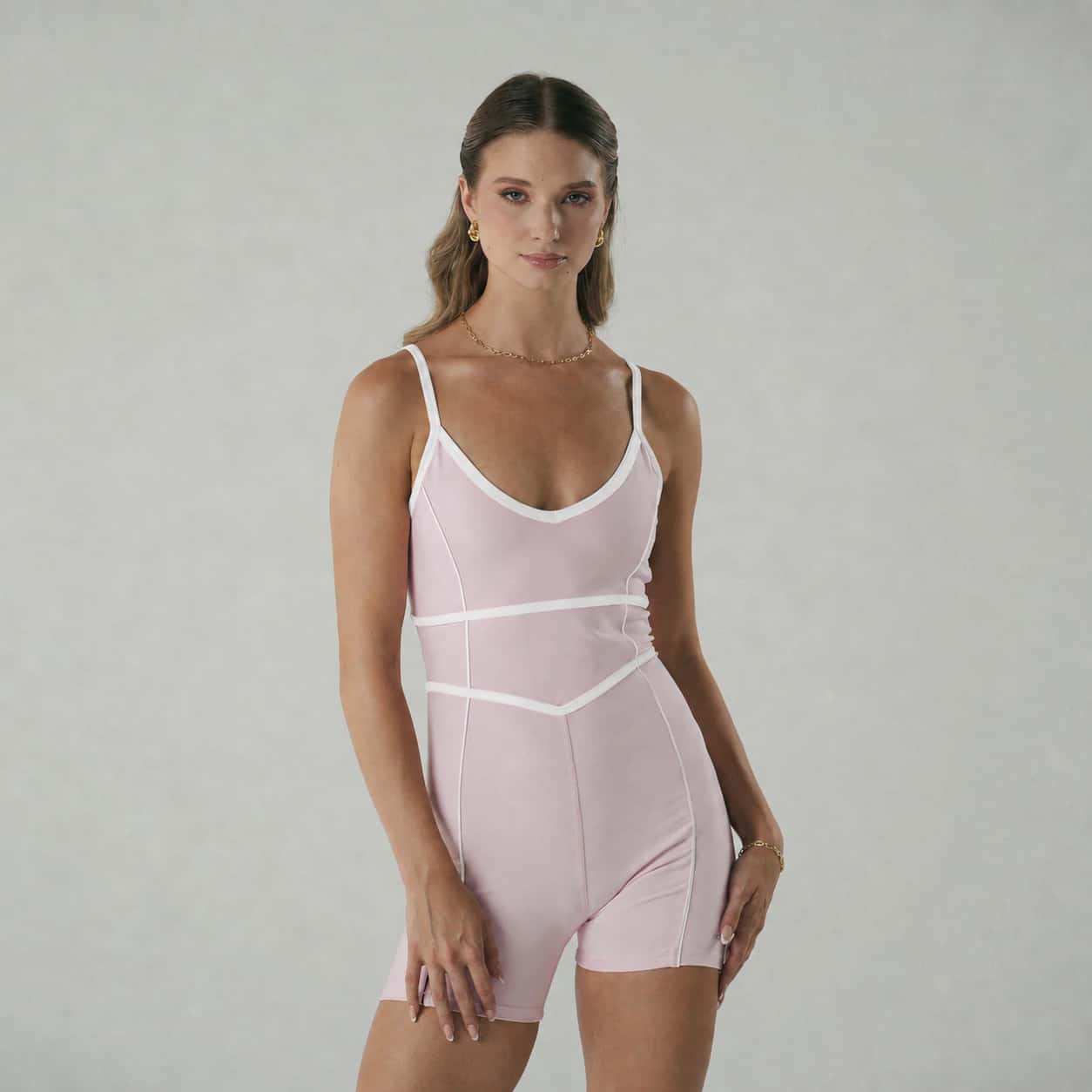 Street Contrast Jumpsuit Blush - miniatura 1