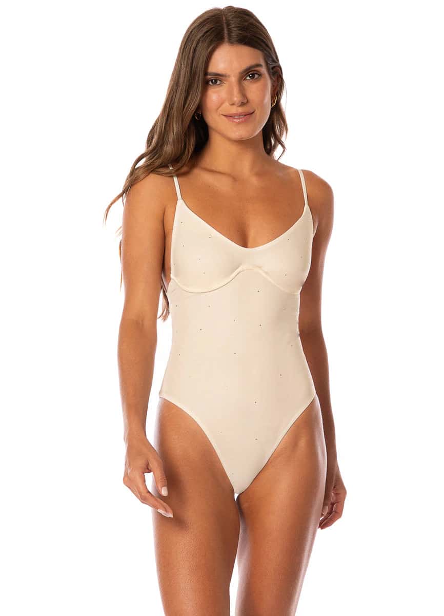 Maaji Crystal Pearl Celine Cheeky Cut Underwire One Piece
