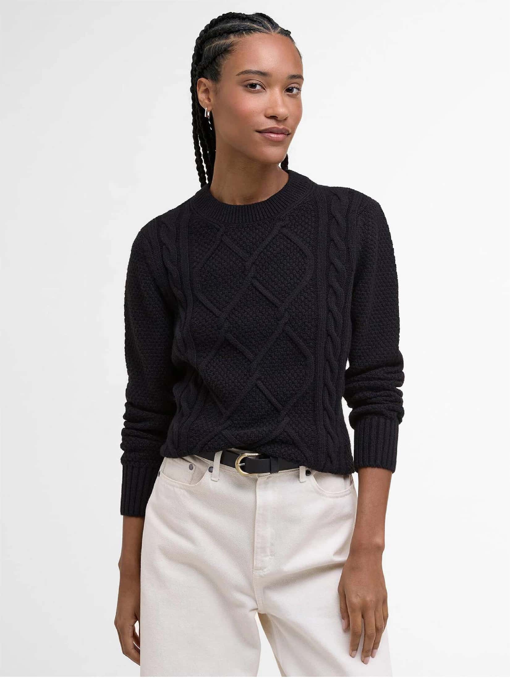 Burne Argyle Crew Neck Jumper