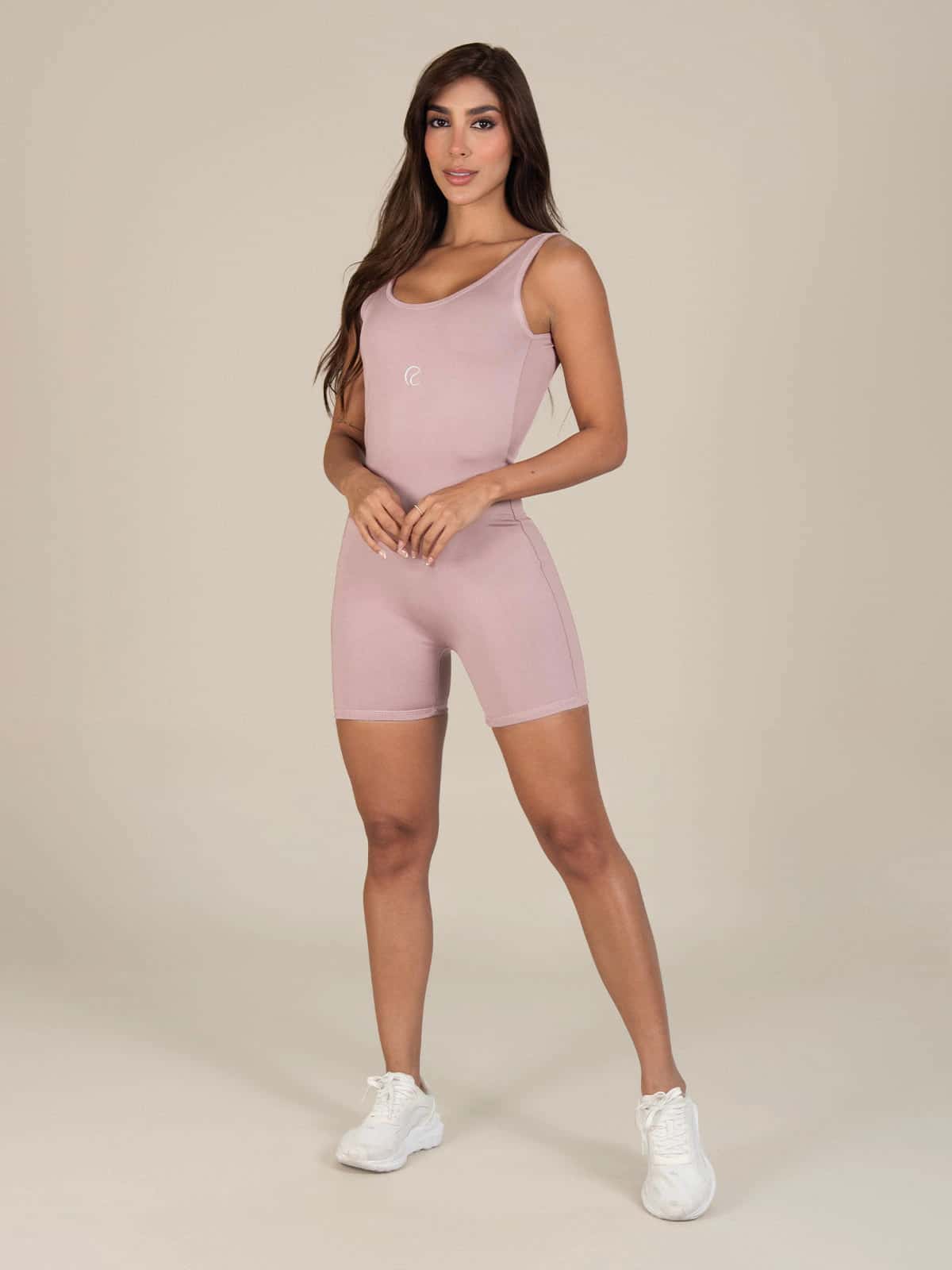 Enterizo abril rosa seco